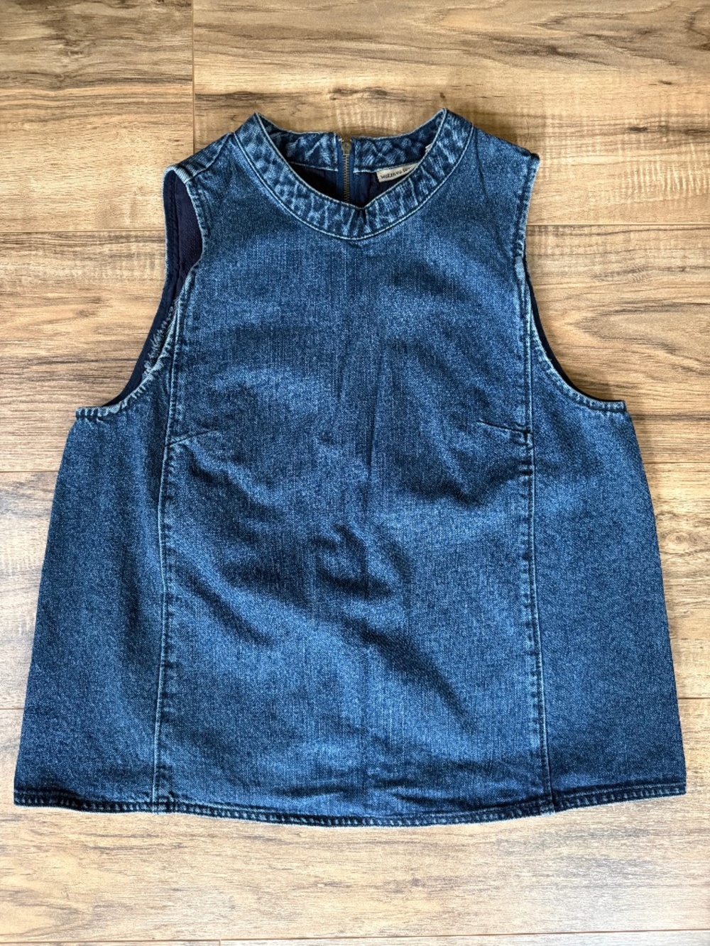 Holding Horses Denim Zip Back Sleeveless Top